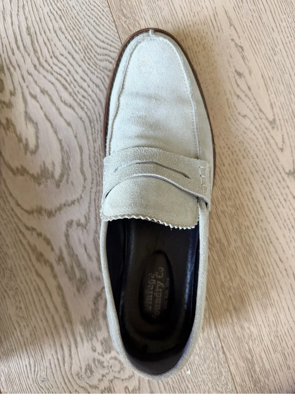 Vintage Foundry Penny Loafers in Light Grey